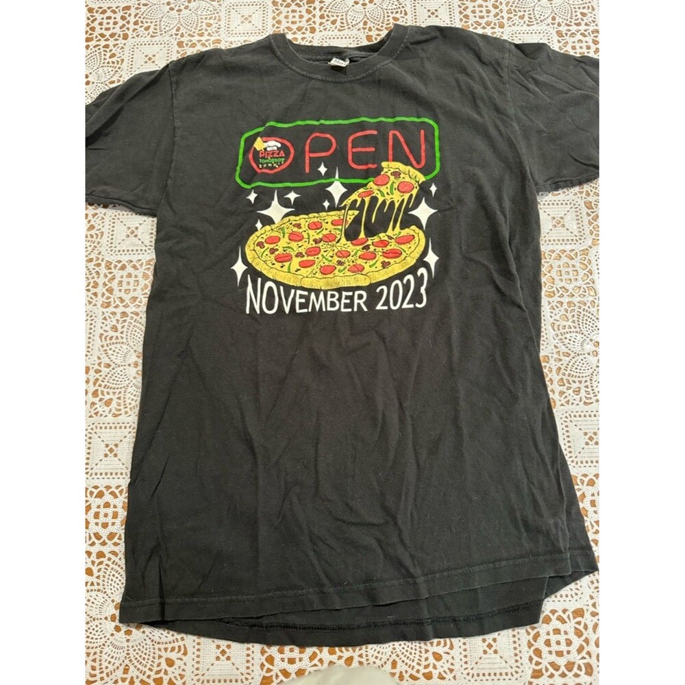Black Pizza Graphic Tee